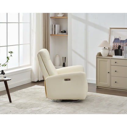 Fauteuil inclinable pivotant et électrique, fauteuil à bascule, chaise de chambre d'enfant avec bouton électrique pour salon et chambre à coucher
