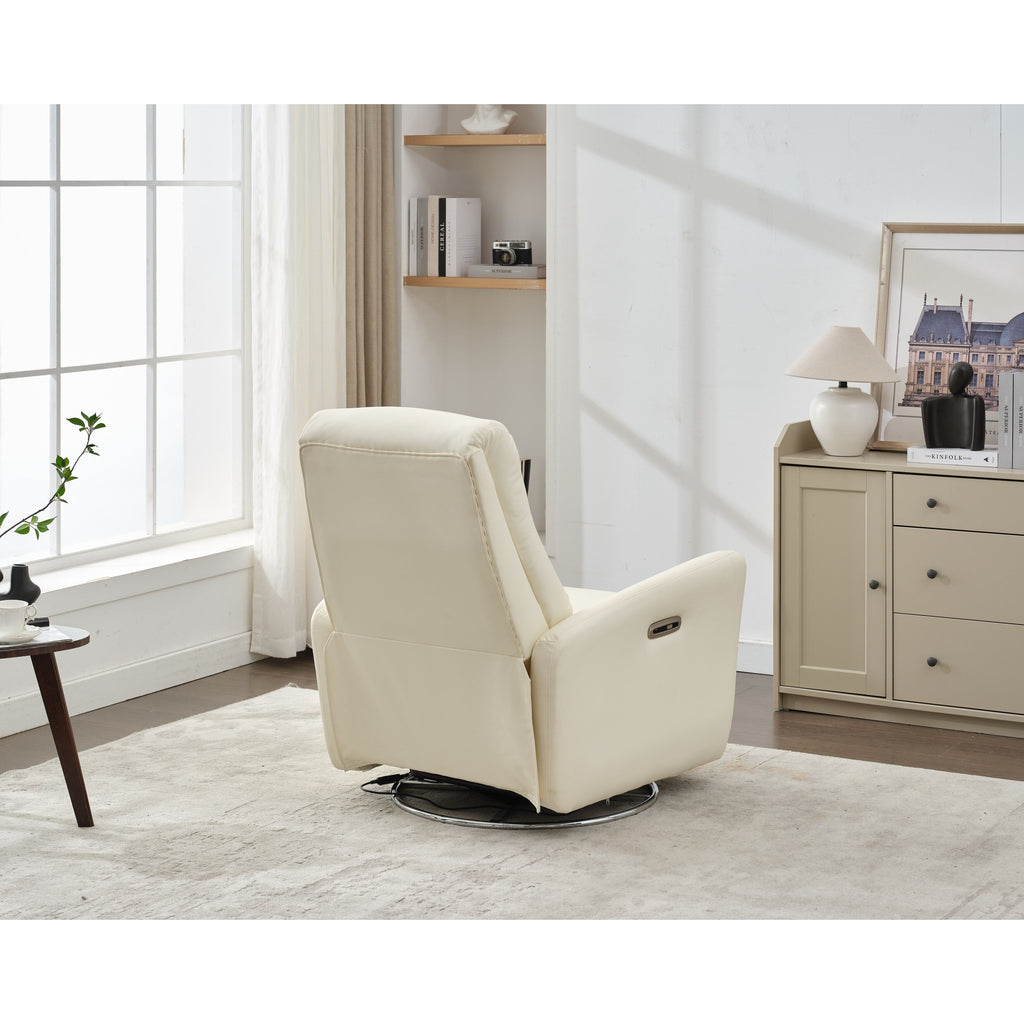 Fauteuil inclinable pivotant et électrique, fauteuil à bascule, chaise de chambre d'enfant avec bouton électrique pour salon et chambre à coucher