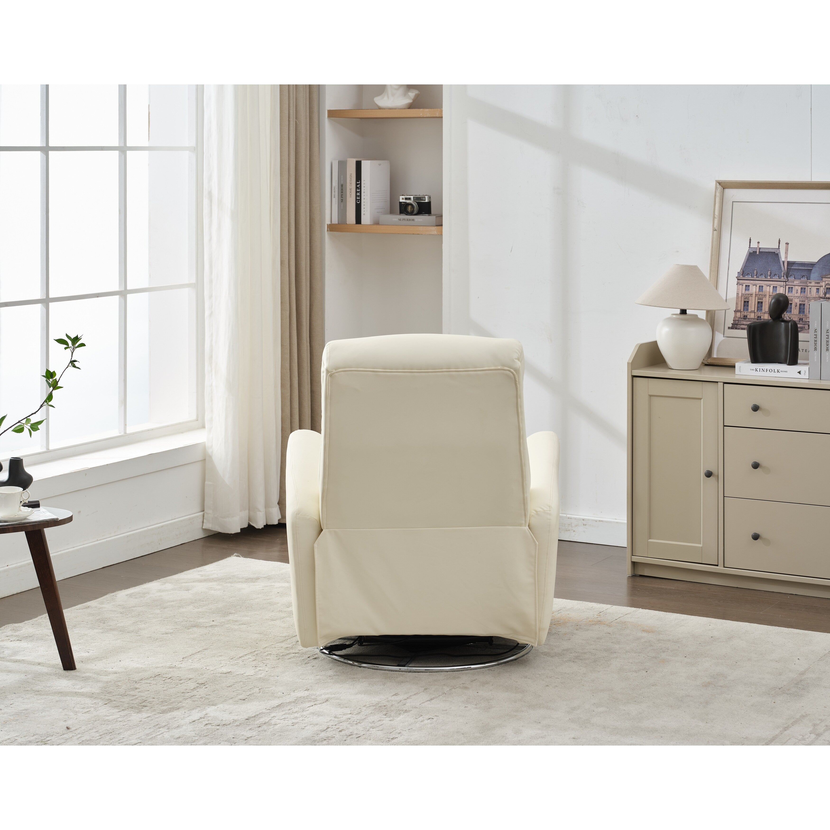 Fauteuil inclinable pivotant et électrique, fauteuil à bascule, chaise de chambre d'enfant avec bouton électrique pour salon et chambre à coucher