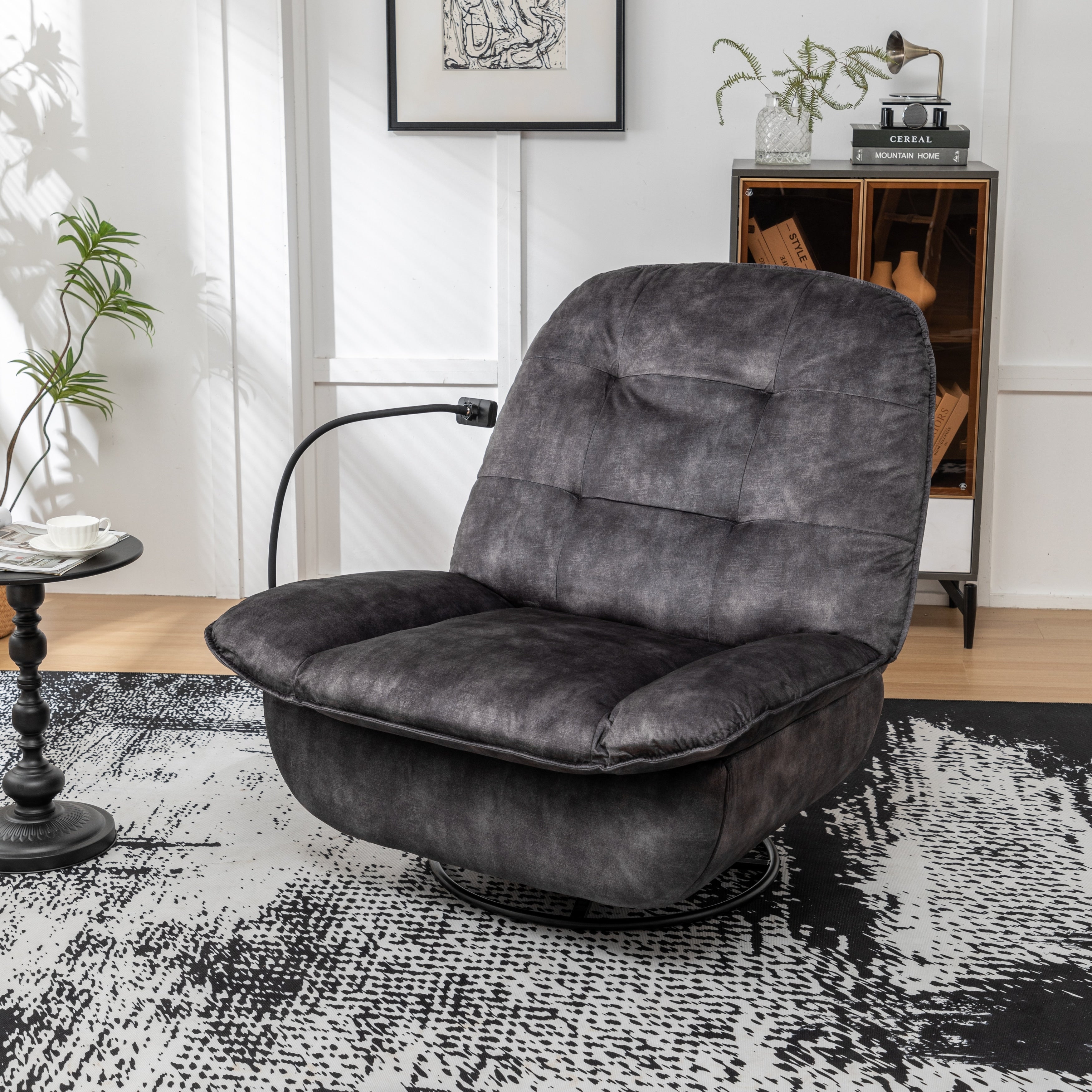 Fauteuil inclinable pivotant et coulissant par GDFStudio