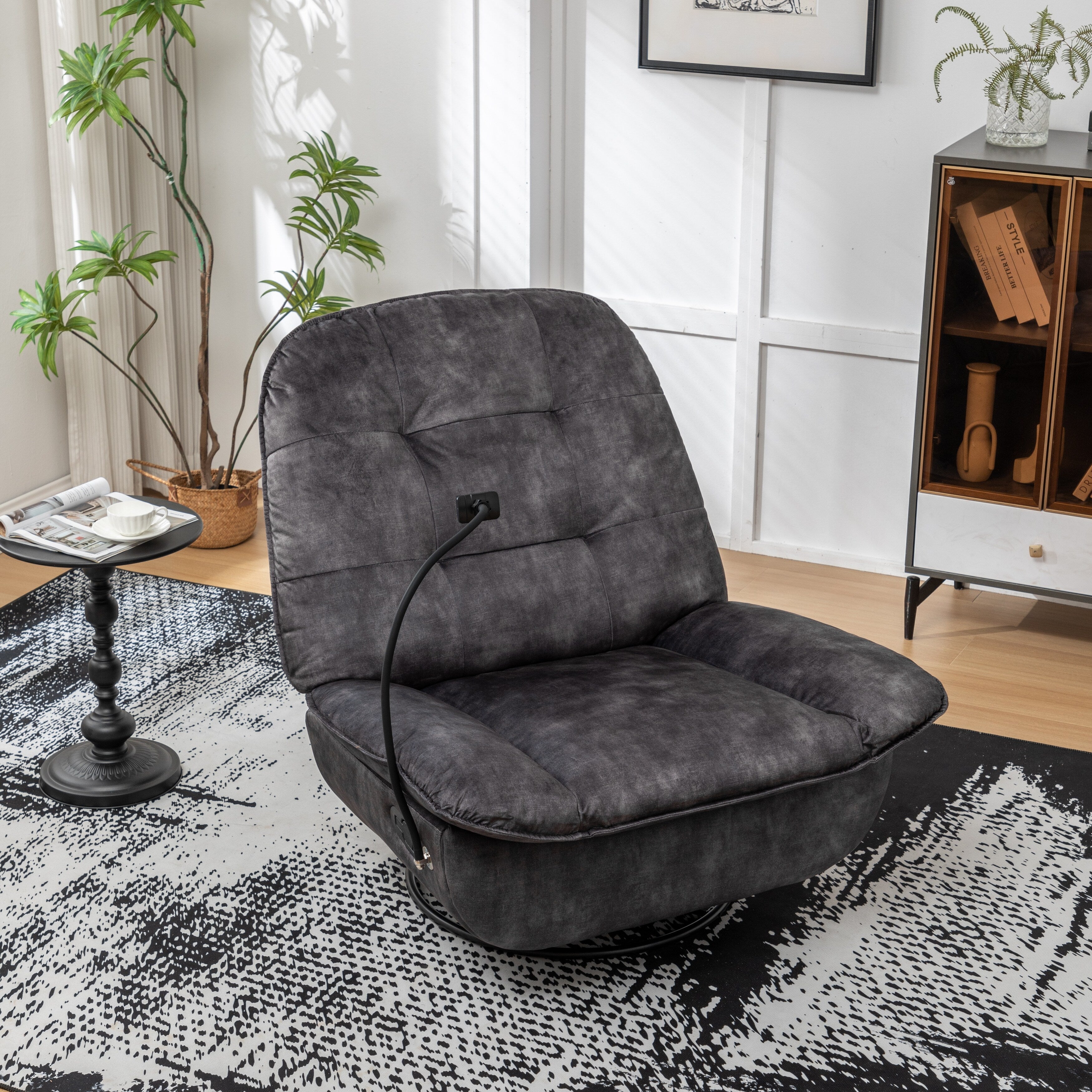 Fauteuil inclinable pivotant et coulissant par GDFStudio