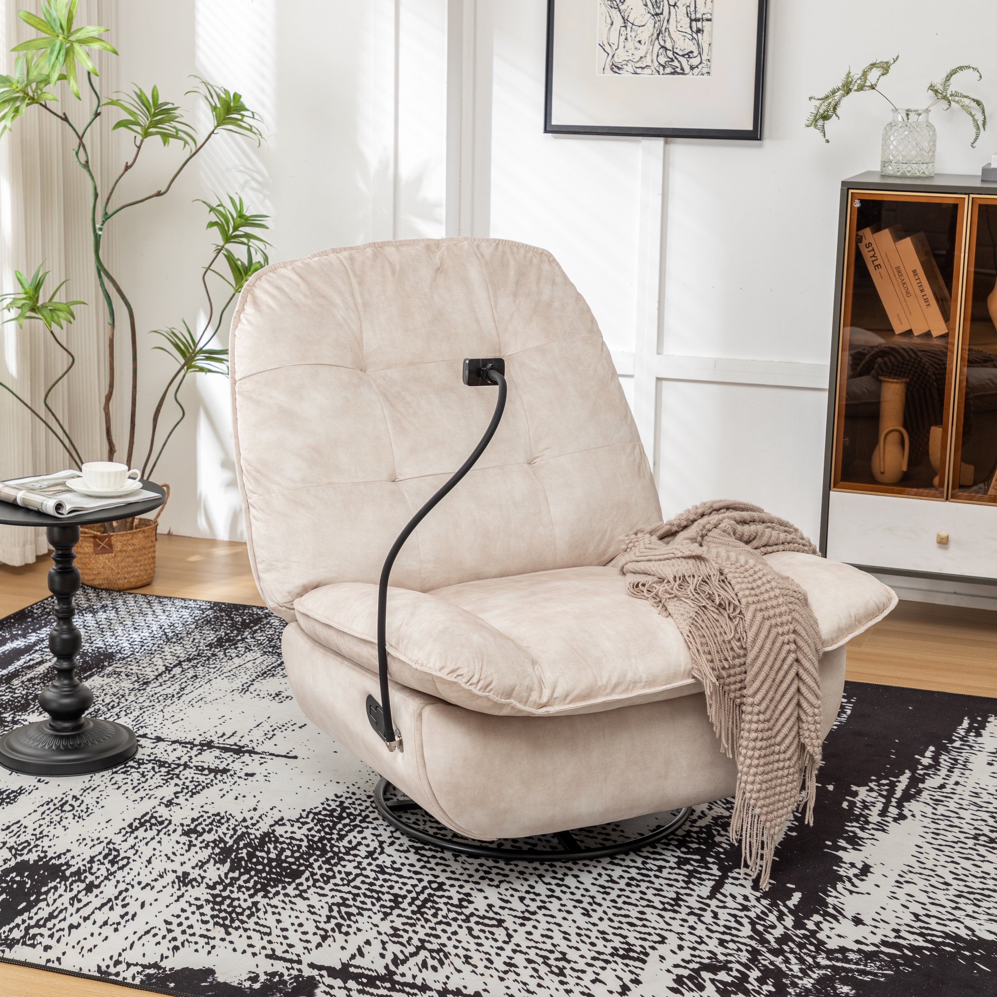 Fauteuil inclinable pivotant et coulissant par GDFStudio
