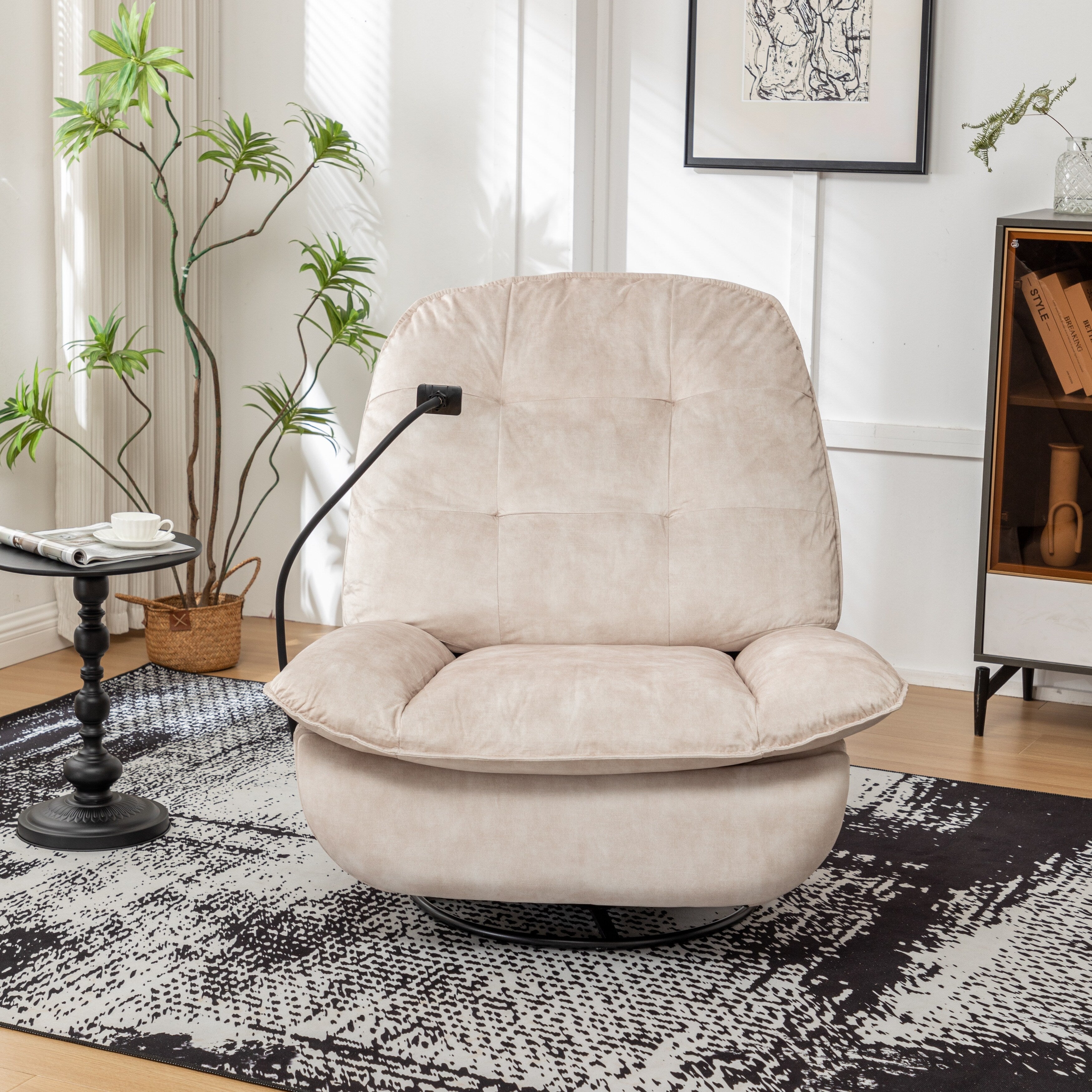 Fauteuil inclinable pivotant et coulissant par GDFStudio