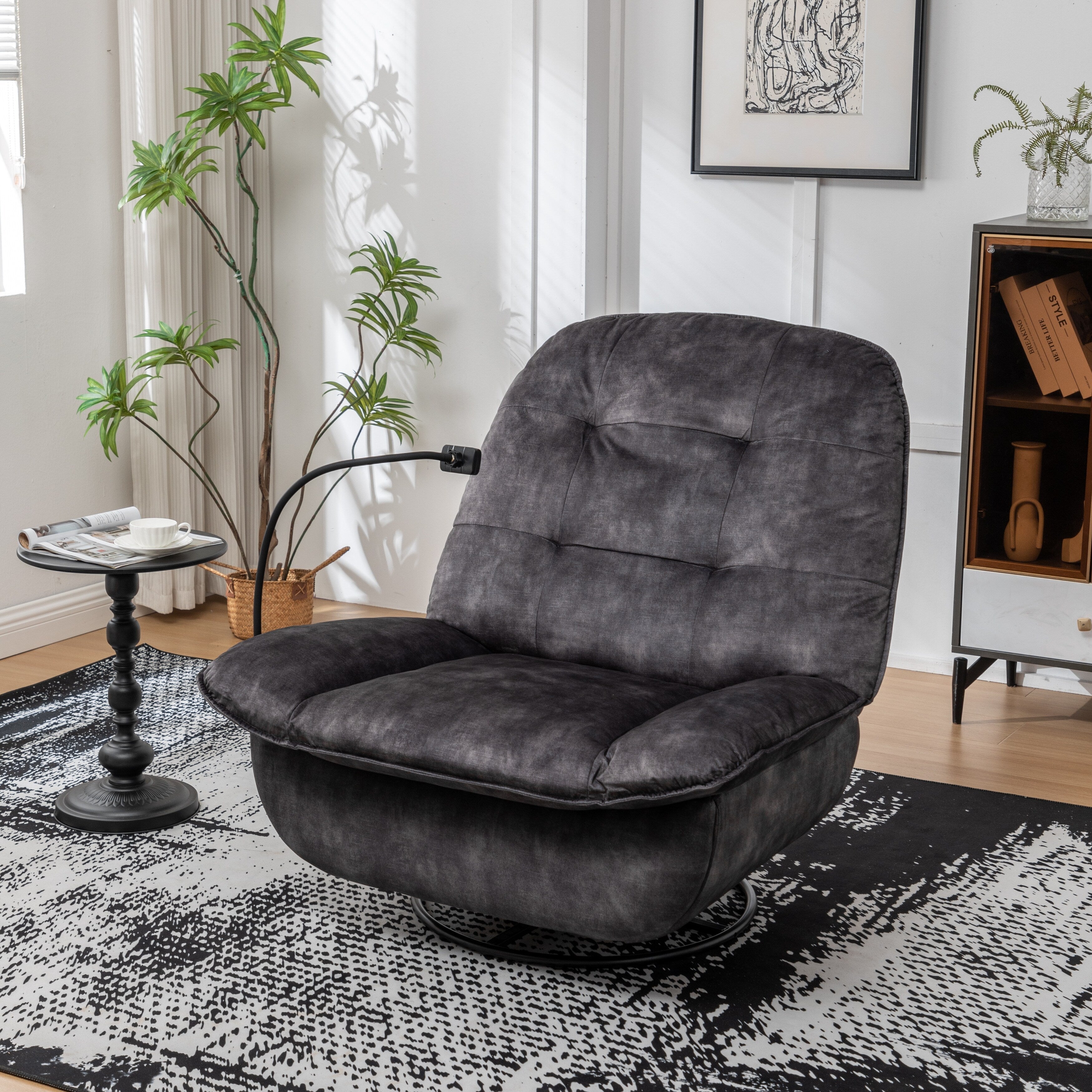 Fauteuil inclinable pivotant et coulissant par GDFStudio