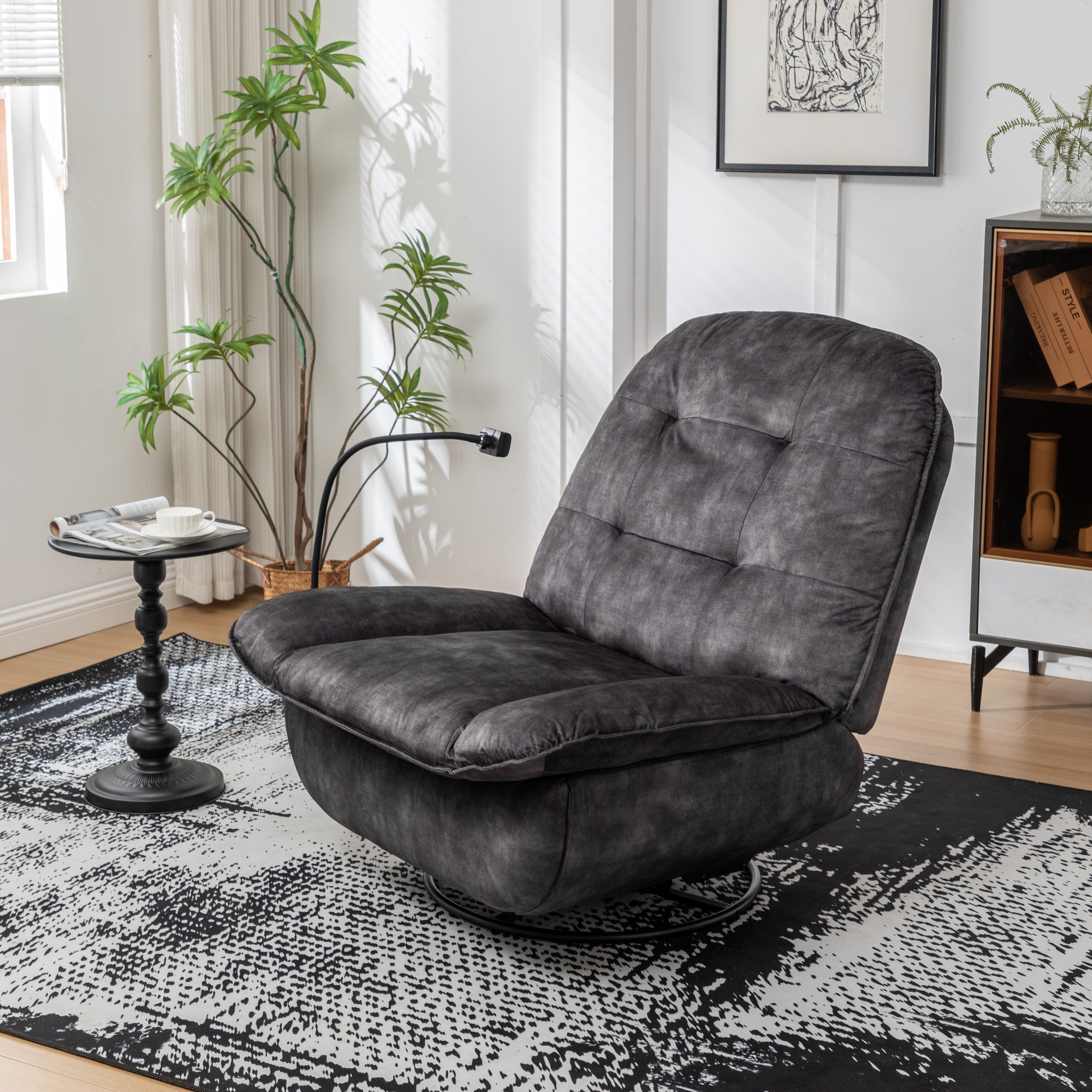 Fauteuil inclinable pivotant et coulissant par GDFStudio