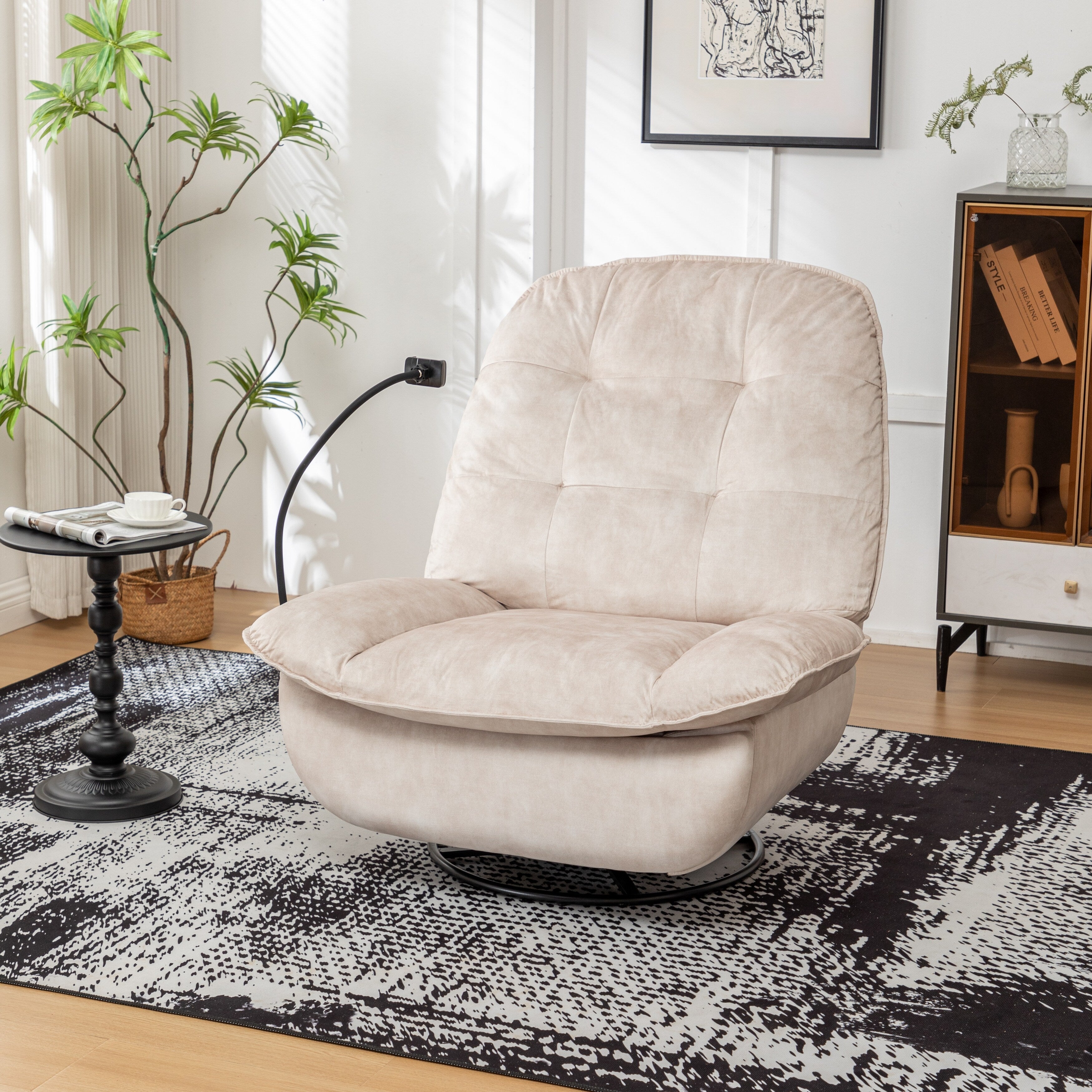 Fauteuil inclinable pivotant et coulissant par GDFStudio