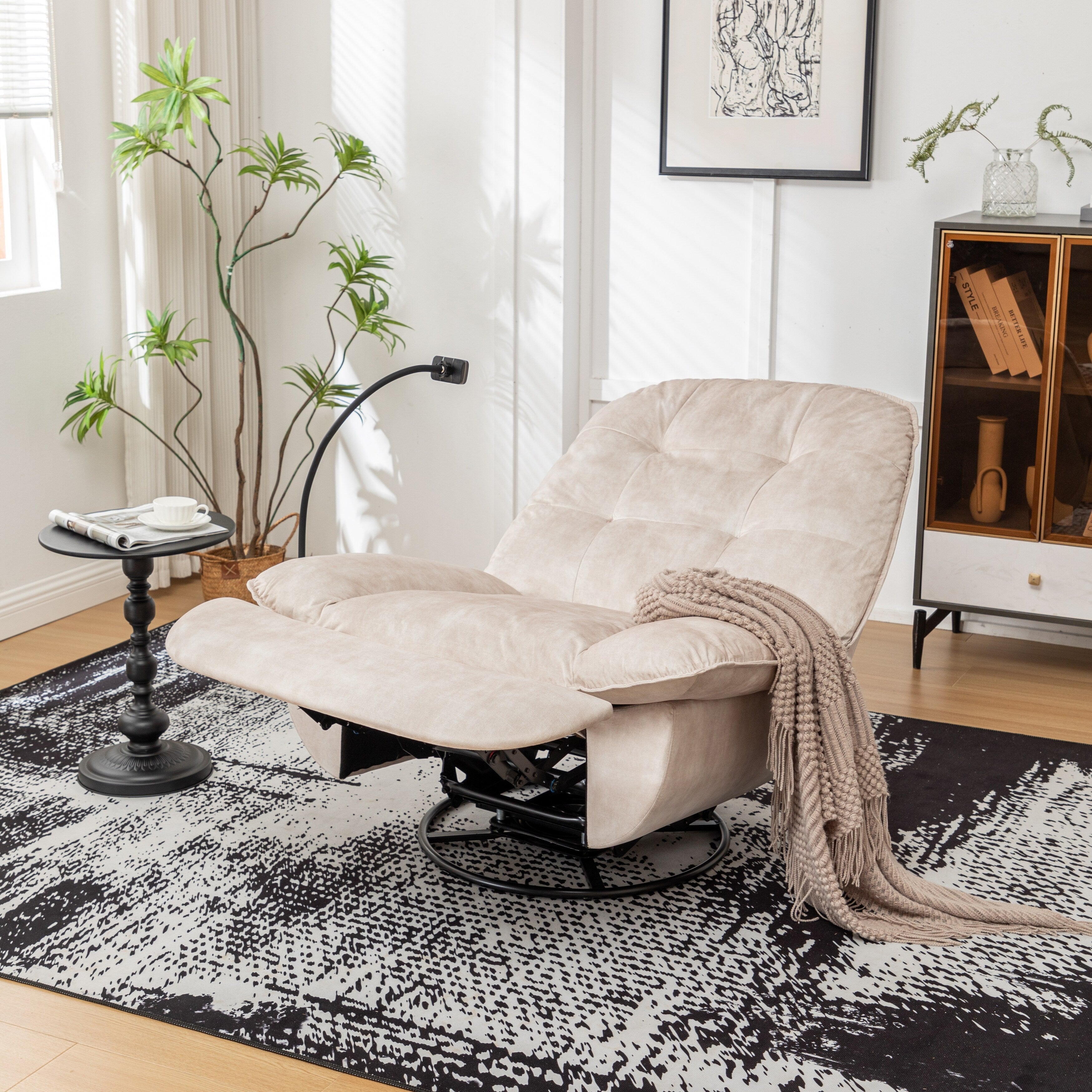 Fauteuil inclinable pivotant et coulissant par GDFStudio