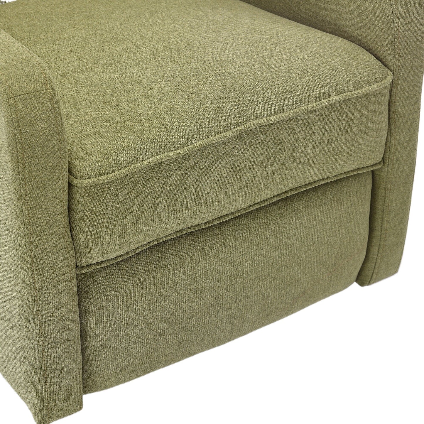 Fauteuil à bascule pivotant et inclinable avec repose-pieds, mouvement coulissant et design ergonomique