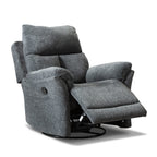 Fauteuil inclinable pivotant en tissu, canapé inclinable manuel, ensemble de deux