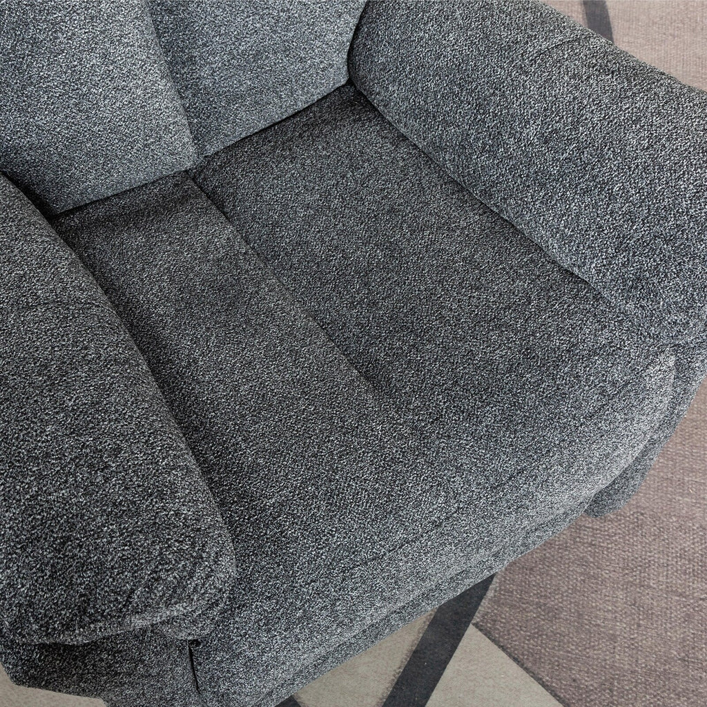 Fauteuil inclinable pivotant en tissu, canapé inclinable manuel, ensemble de deux