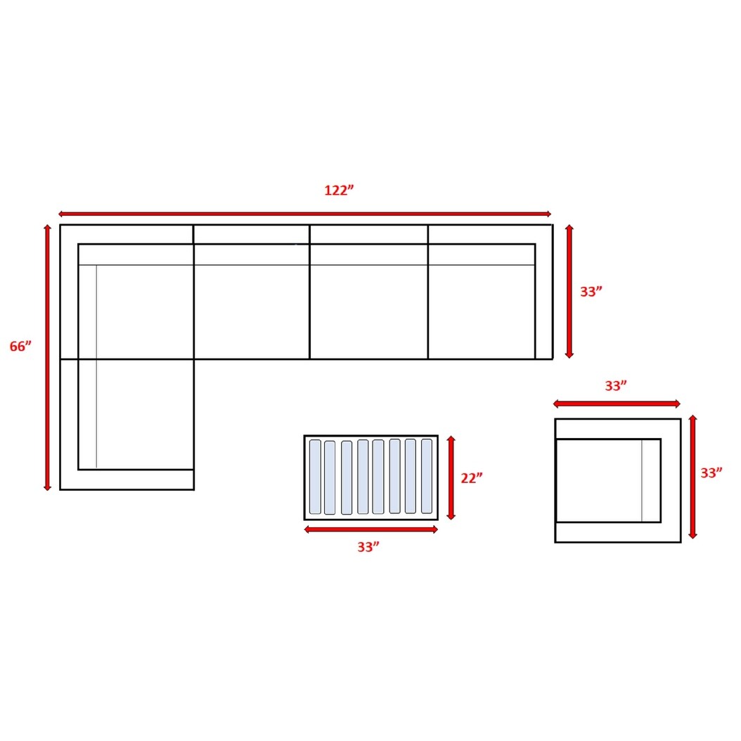 Ensemble de sièges sectionnels pivotants à bascule gris 7 pièces avec coussin