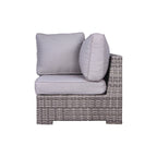 Ensemble de sièges sectionnels pivotants à bascule gris 7 pièces avec coussin