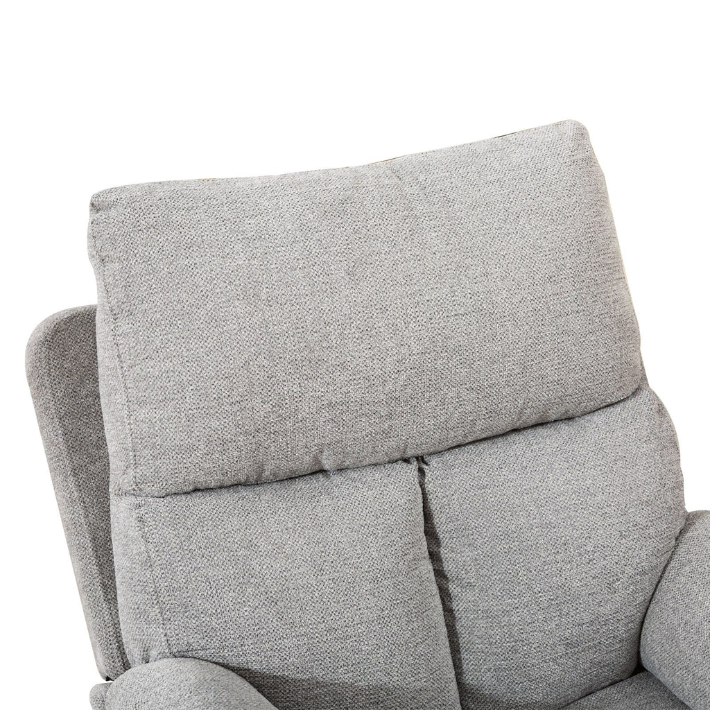 Fauteuil inclinable pivotant en tissu, canapé inclinable manuel, ensemble de deux