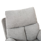 Fauteuil inclinable pivotant en tissu, canapé inclinable manuel, ensemble de deux