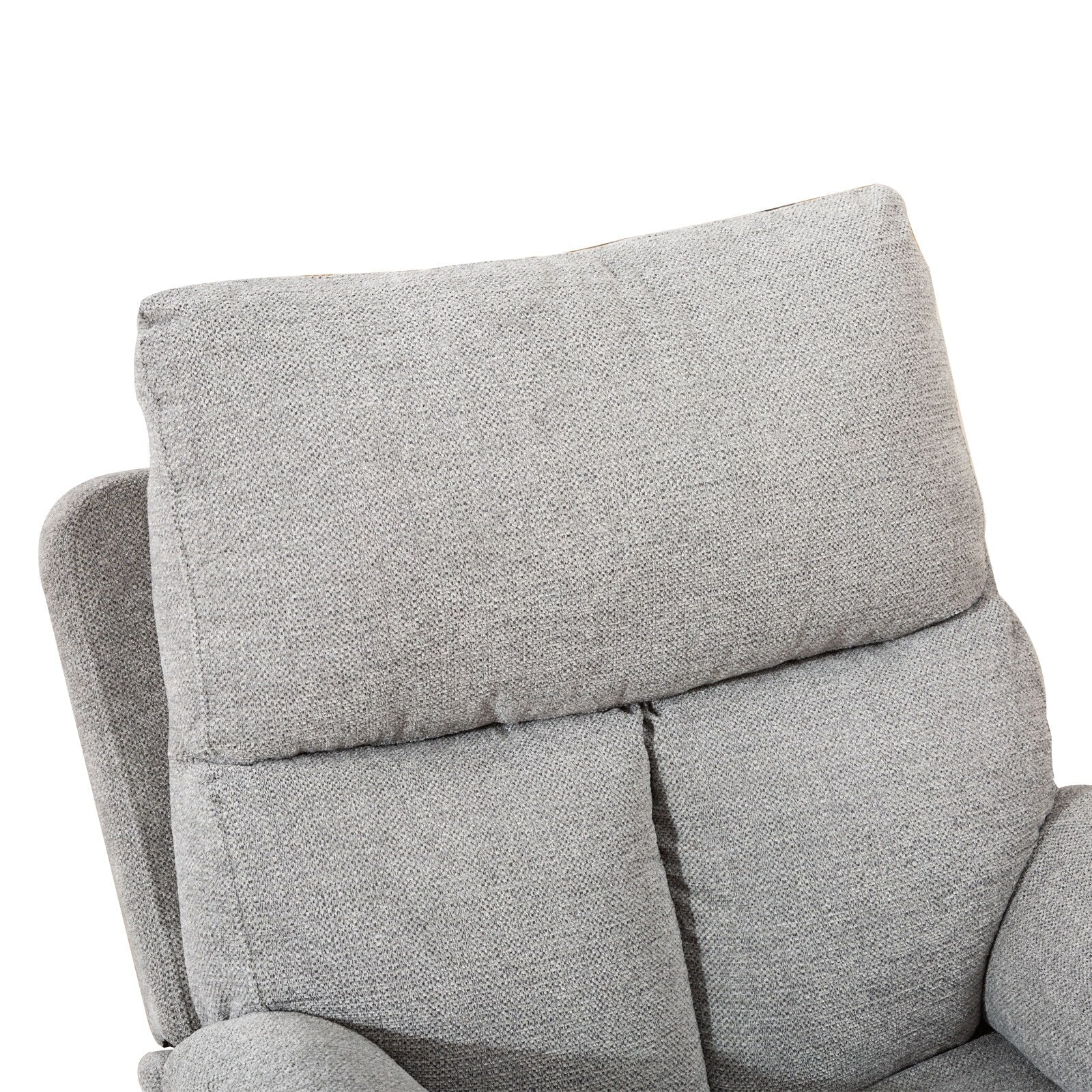 Fauteuil inclinable pivotant en tissu, canapé inclinable manuel, ensemble de deux