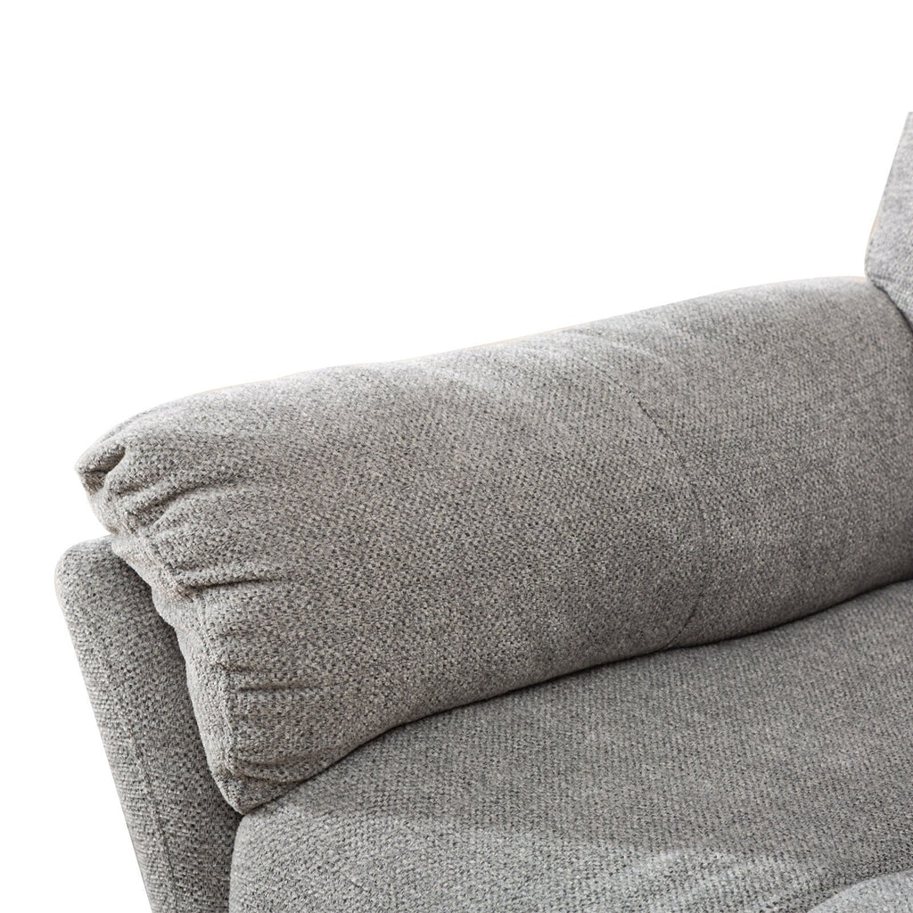 Fauteuil inclinable pivotant en tissu, canapé inclinable manuel, ensemble de deux