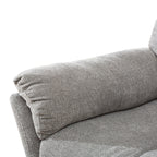 Fauteuil inclinable pivotant en tissu, canapé inclinable manuel, ensemble de deux