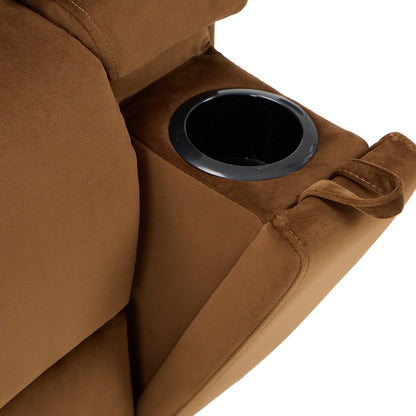 Fauteuil inclinable pivotant à bascule avec massage, chauffage et support pour téléphone – Idéal pour le salon, le bureau, la chambre