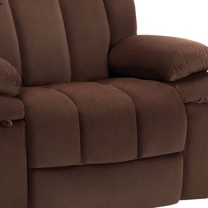Fauteuil inclinable pivotant à bascule avec massage, chauffage et support pour téléphone – Idéal pour le salon, le bureau, la chambre