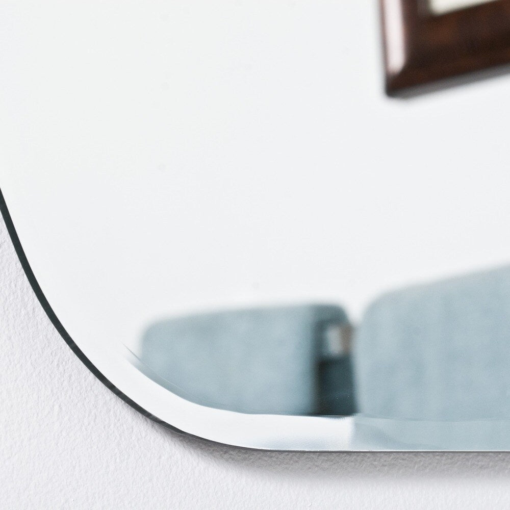 Miroir de salle de bain ovale moderne sans cadre de Sydney