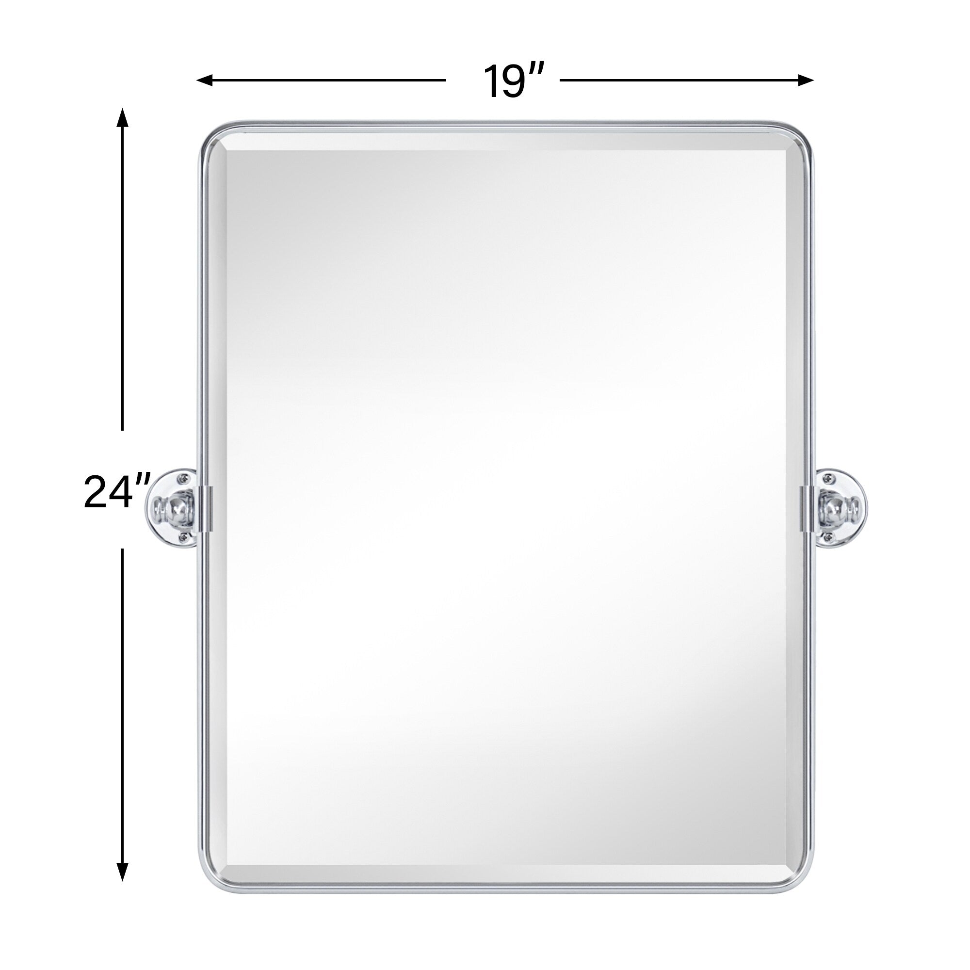 Miroirs muraux verticaux rectangulaires en métal TEHOME Woodvale