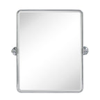 Miroirs muraux verticaux rectangulaires en métal TEHOME Woodvale