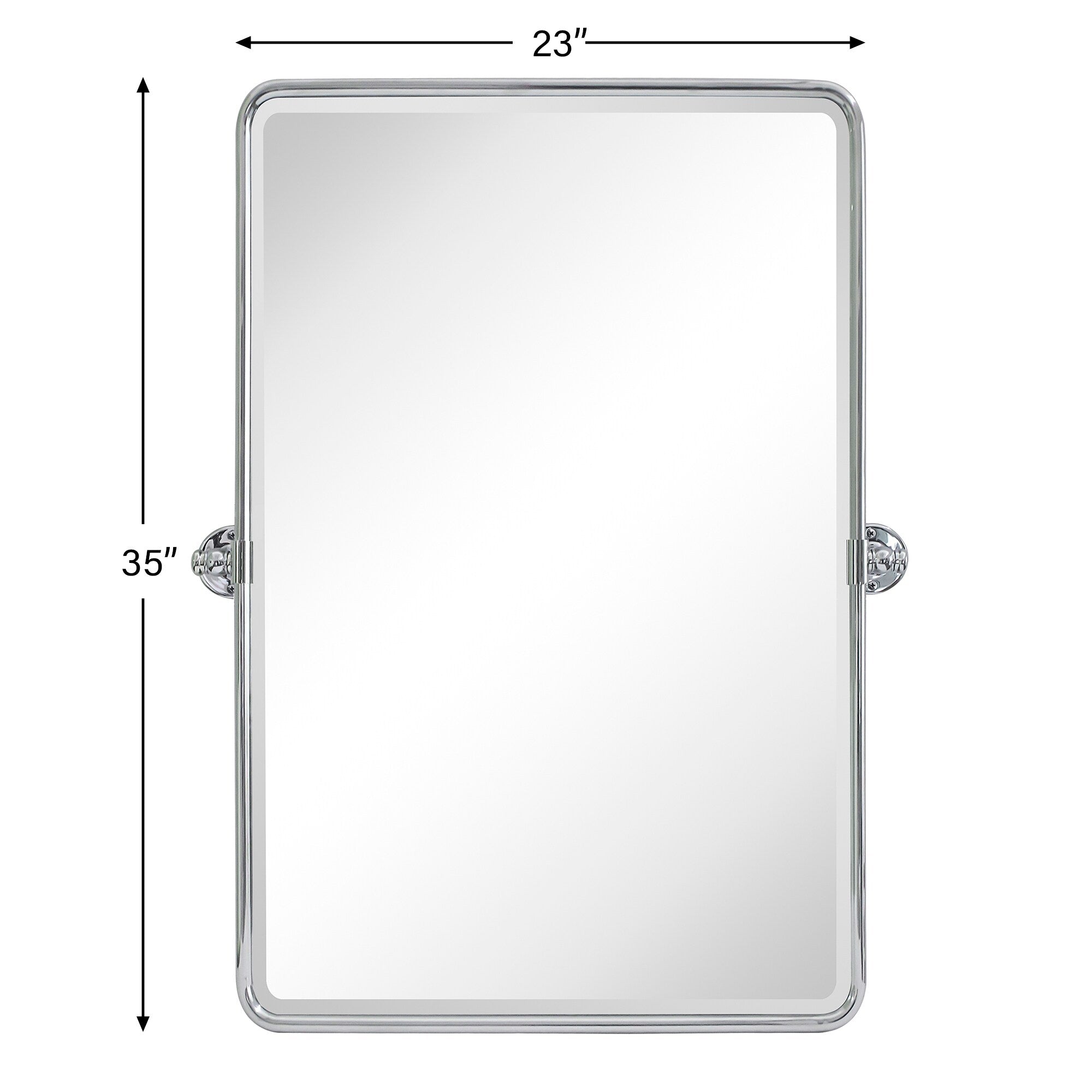 Miroirs muraux verticaux rectangulaires en métal TEHOME Woodvale
