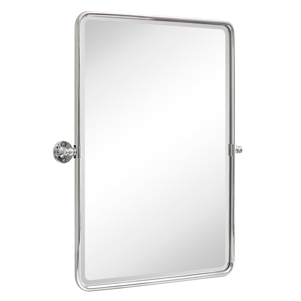 Miroirs muraux verticaux rectangulaires en métal TEHOME Woodvale