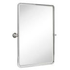 Miroirs muraux verticaux rectangulaires en métal TEHOME Woodvale