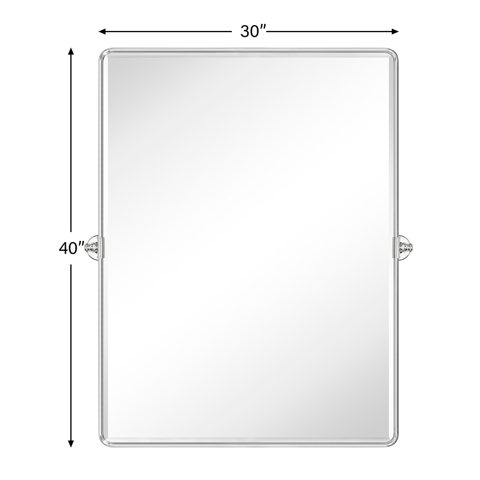 Miroirs muraux verticaux rectangulaires en métal TEHOME Woodvale