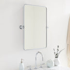Miroirs muraux verticaux rectangulaires en métal TEHOME Woodvale
