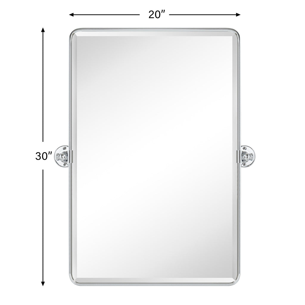 Miroirs muraux verticaux rectangulaires en métal TEHOME Woodvale