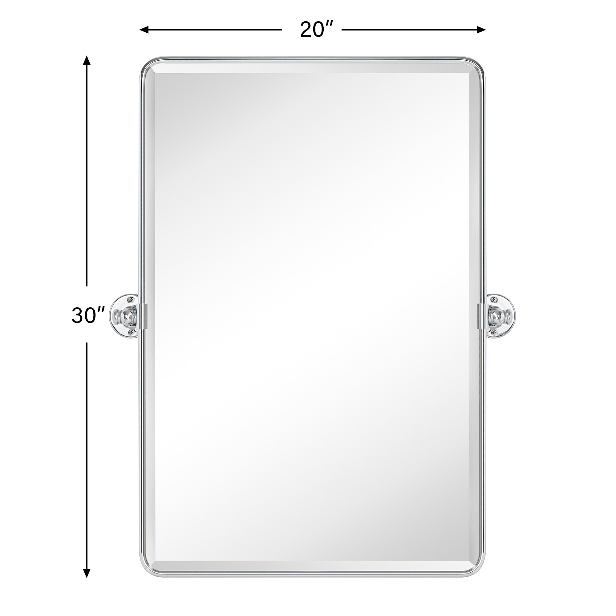 Miroirs muraux verticaux rectangulaires en métal TEHOME Woodvale