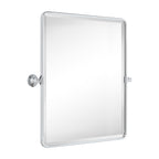 Miroirs muraux verticaux rectangulaires en métal TEHOME Woodvale