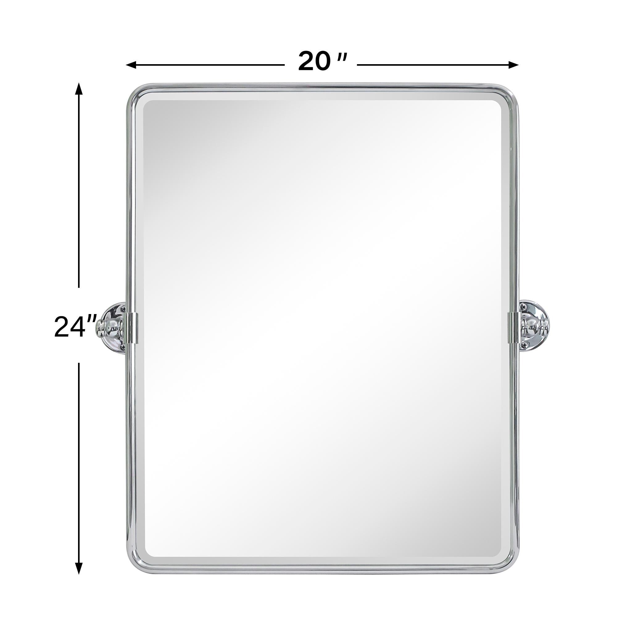 Miroirs muraux verticaux rectangulaires en métal TEHOME Woodvale