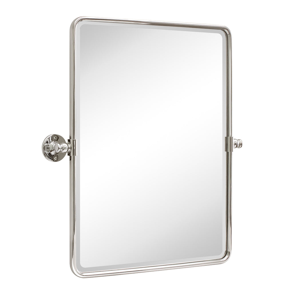 Miroirs muraux verticaux rectangulaires en métal TEHOME Woodvale