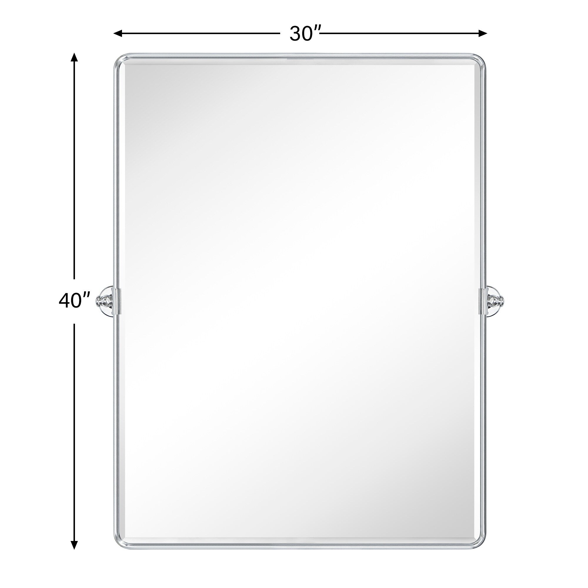 Miroirs muraux verticaux rectangulaires en métal TEHOME Woodvale