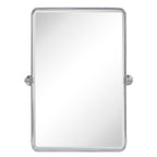 Miroirs muraux verticaux rectangulaires en métal TEHOME Woodvale