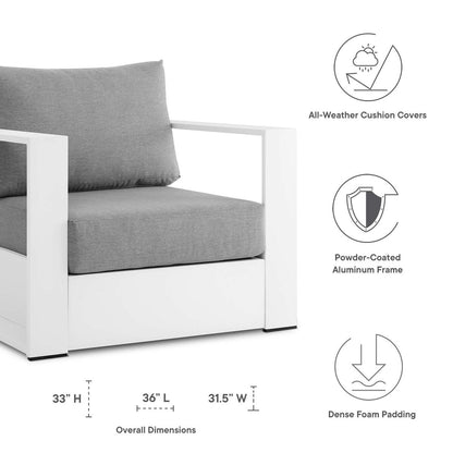 Ensemble de 2 fauteuils d'extérieur en aluminium thermolaqué Tahoe