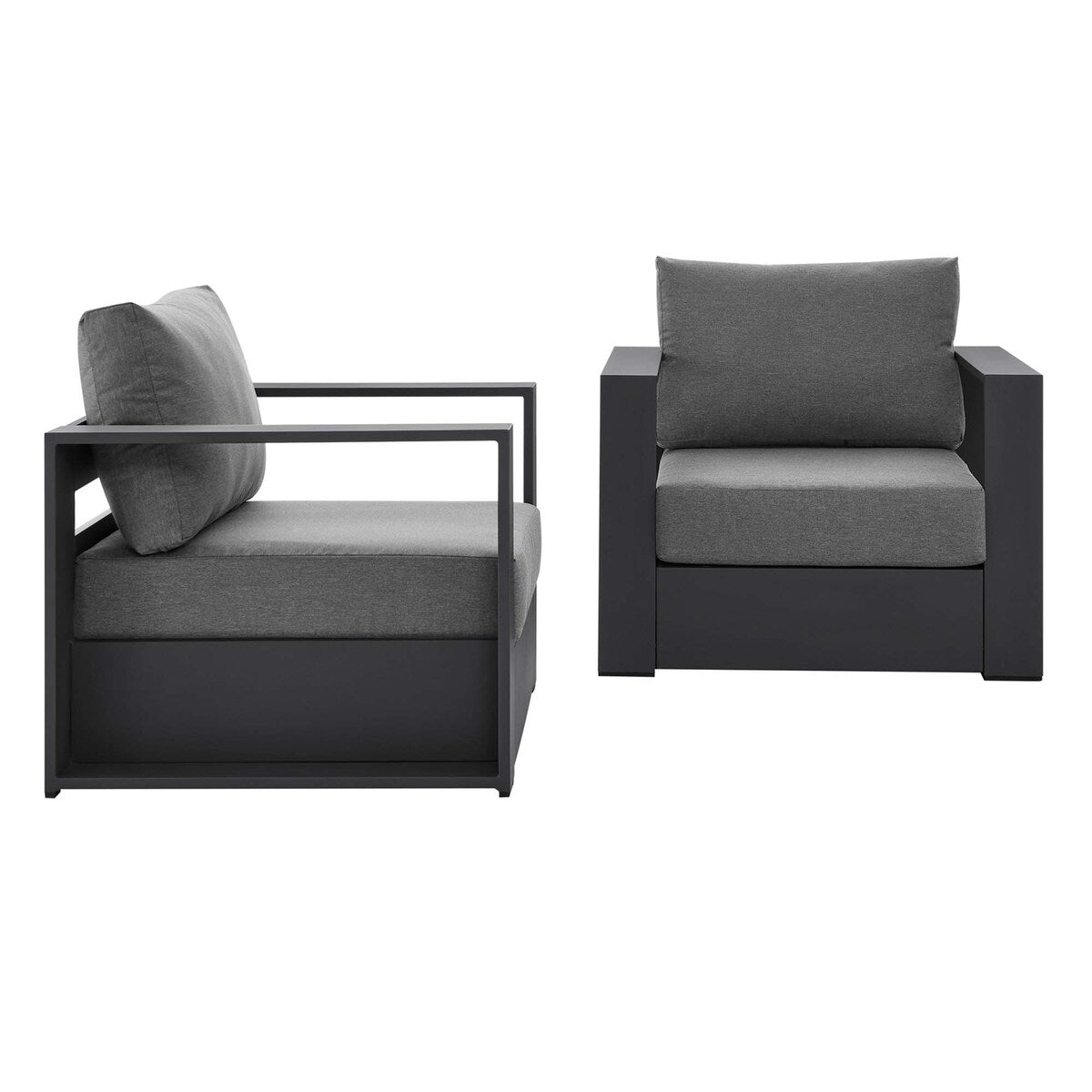 Ensemble de 2 fauteuils d'extérieur en aluminium thermolaqué Tahoe