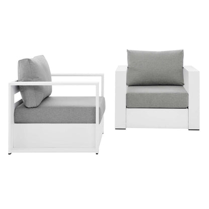 Ensemble de 2 fauteuils d'extérieur en aluminium thermolaqué Tahoe