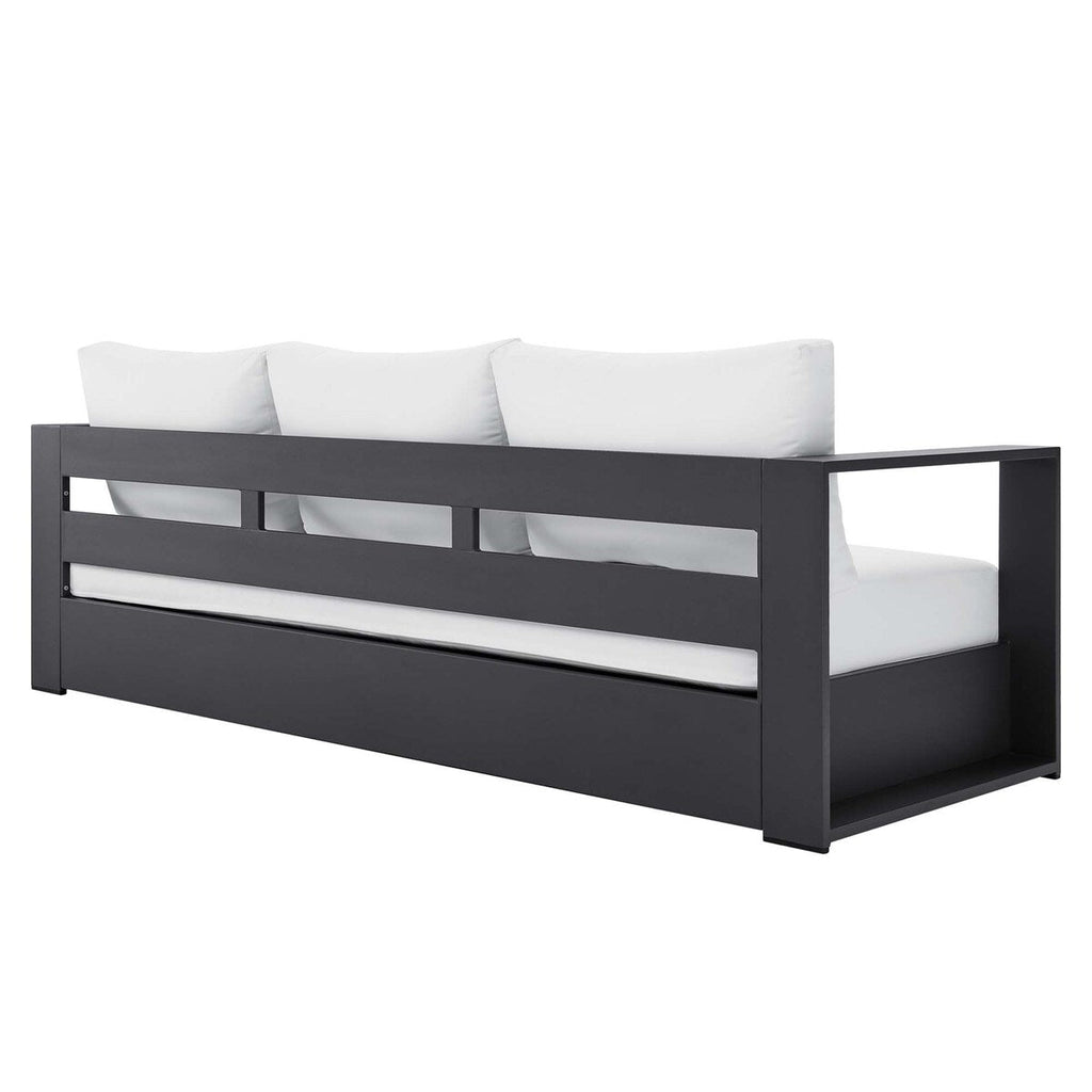 Ensemble de patio extérieur Tahoe 2 pièces en aluminium avec revêtement en poudre