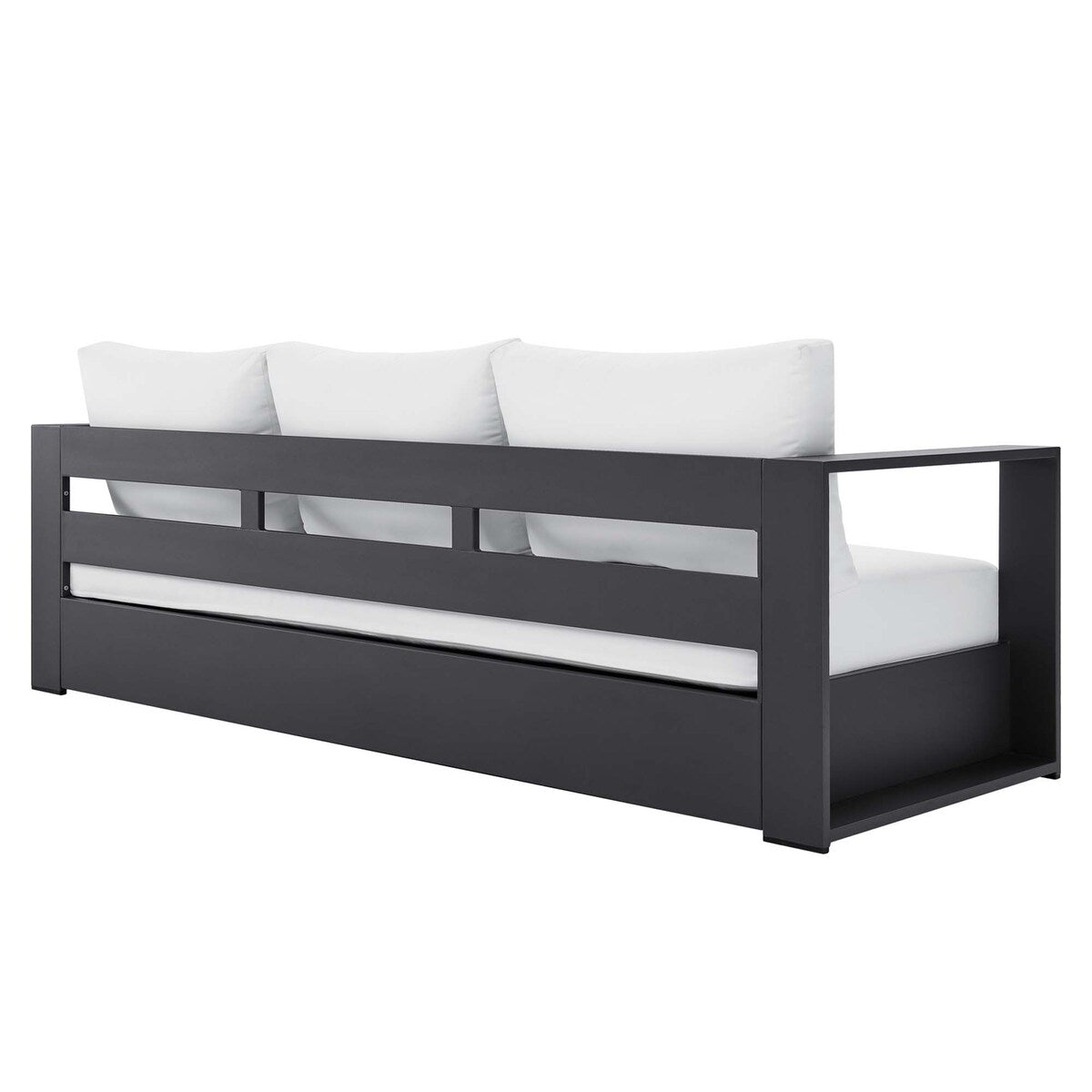 Ensemble de patio extérieur Tahoe 2 pièces en aluminium avec revêtement en poudre