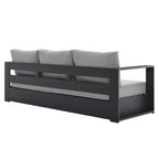 Ensemble de patio extérieur Tahoe 2 pièces en aluminium avec revêtement en poudre