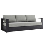 Ensemble de patio extérieur Tahoe 2 pièces en aluminium avec revêtement en poudre