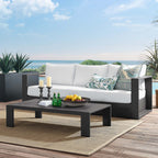 Ensemble de patio extérieur Tahoe 2 pièces en aluminium avec revêtement en poudre