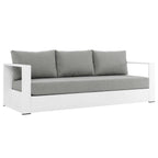 Ensemble de patio extérieur Tahoe 2 pièces en aluminium avec revêtement en poudre