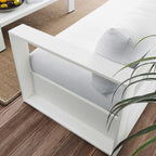 Ensemble de patio extérieur Tahoe 2 pièces en aluminium avec revêtement en poudre