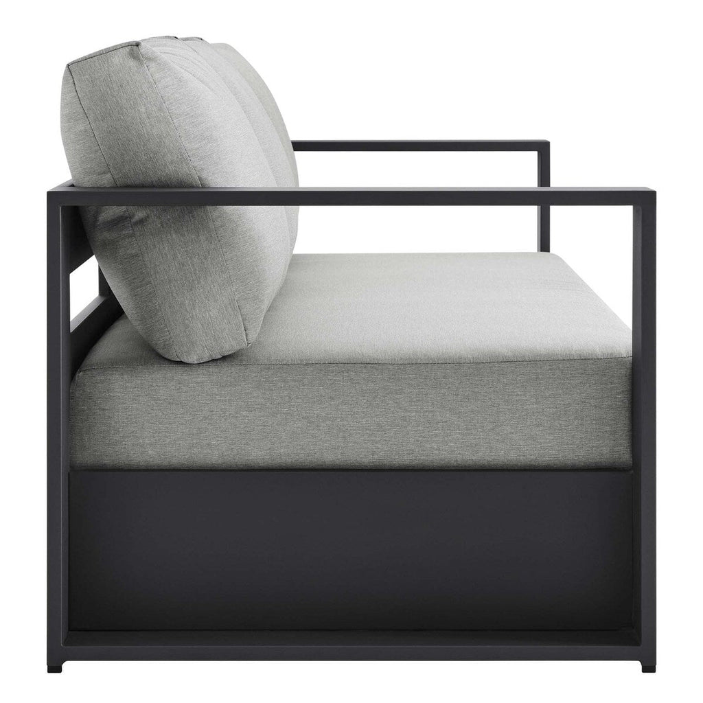 Ensemble de patio extérieur Tahoe 2 pièces en aluminium avec revêtement en poudre