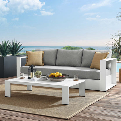 Ensemble de patio extérieur Tahoe 2 pièces en aluminium avec revêtement en poudre